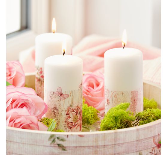 Pillar candle, &Oslash; 6 x 12 cm