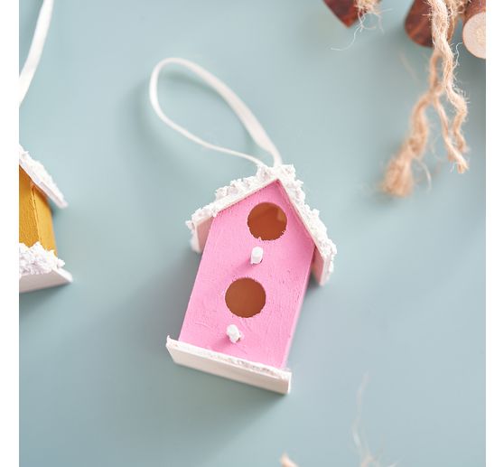 VBS Decorative birdhouses "Minis", set of 8