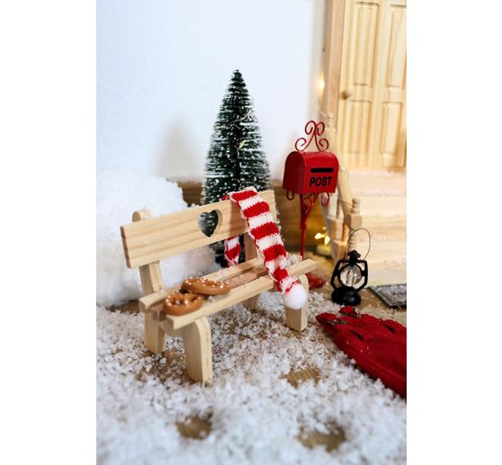 VBS Miniatur Tannenbaum, 16er-Set, beschneit