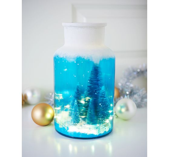 VBS Miniature fir tree, set of 16, snowed