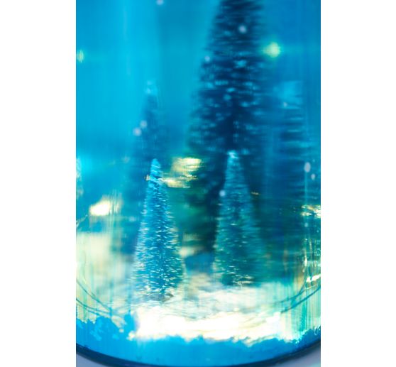 VBS Miniature fir tree, set of 16, snowed