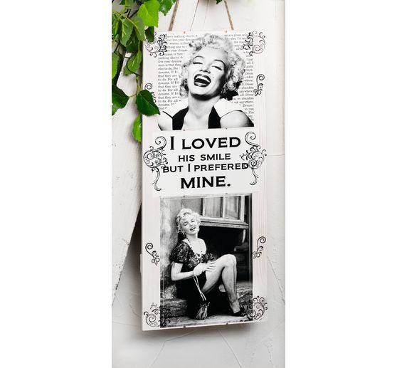 VBS Decorative wooden panel with suspension