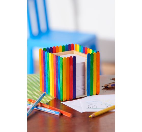 VBS Wooden spatula & round bars "Mega Set", 300 parts
