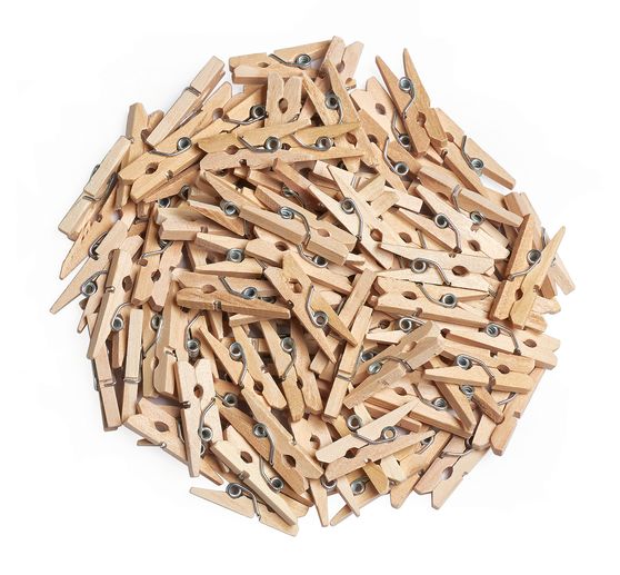 VBS Mini-Holzklammern "2 cm", 100 Stück