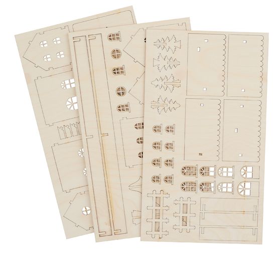 Wooden kit "2 houses of lights