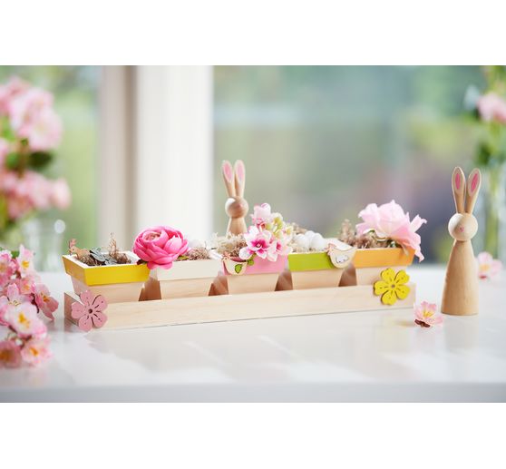 Wooden rabbits figure cone