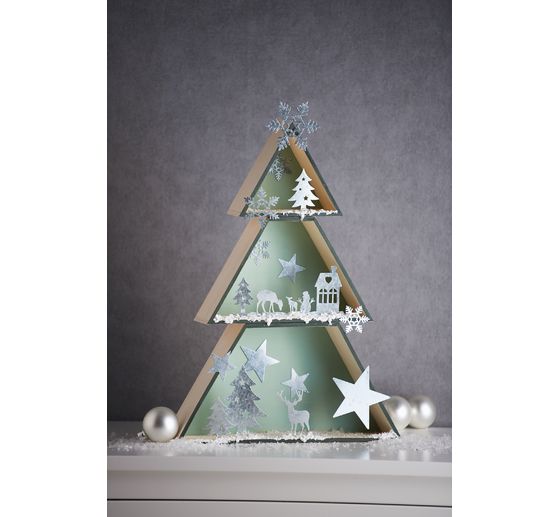 Fir tree wooden box set