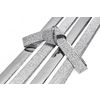 Papierstreifen "Glitter, silber", 15 mm Silber