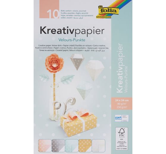 Creative paper "Velour dots"