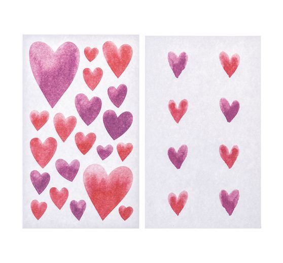 Sticker "Hearts Aquarelle"