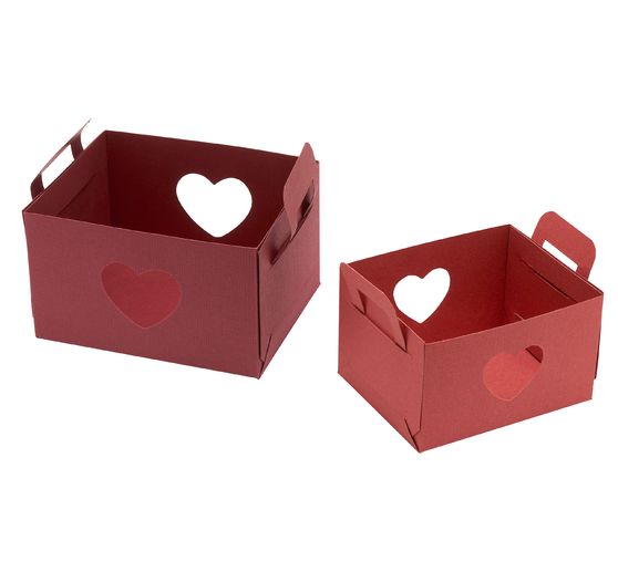 VBS Template set "Basket heart cutout"