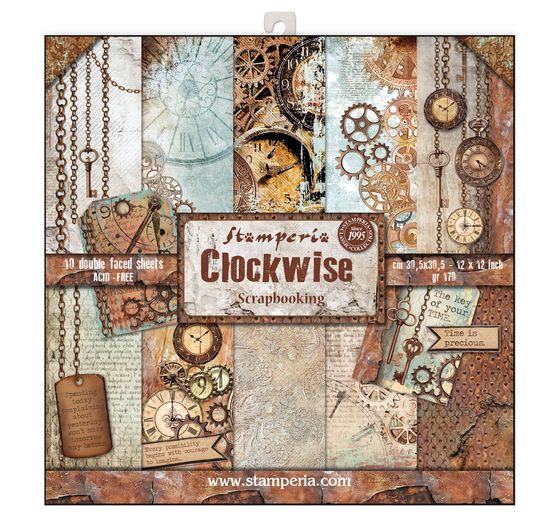 Scrapbook block "Clockwise"