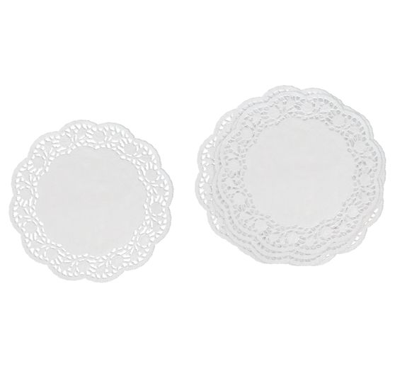 VBS Papier Spitzendeckchen, Weiß
