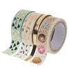 Washi Tape Set "Hot Foil", Mint/Gold