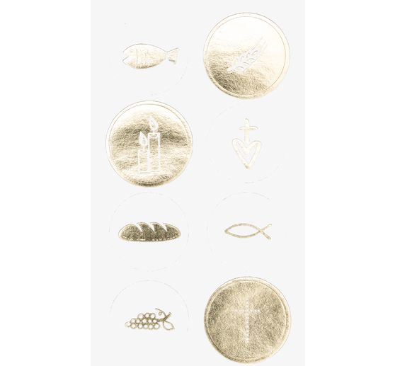 Sticker "Christian festivals", with gold foil