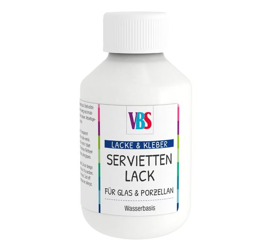 VBS Servietten-Lack "Glas & Porzellan"