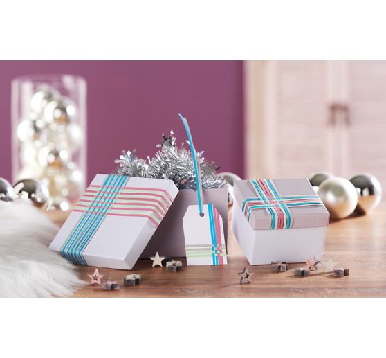 VBS Cardboard boxes "Square", set of 12