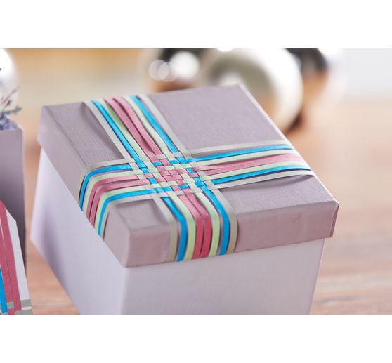 VBS Cardboard boxes "Square", set of 12