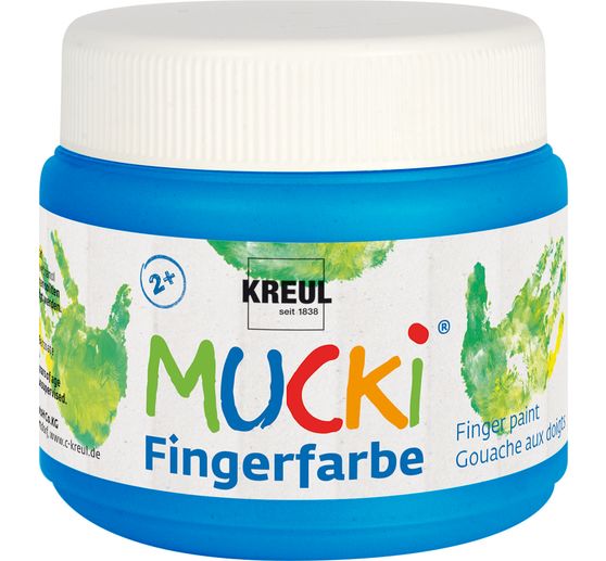 MUCKI Fingerfarbe, 6er-Set, à 150 ml
