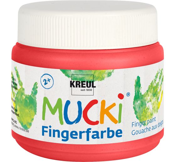 MUCKI Fingerfarbe, 6er-Set, à 150 ml