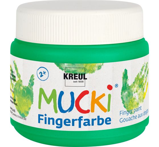 MUCKI Fingerfarbe, 6er-Set, à 150 ml