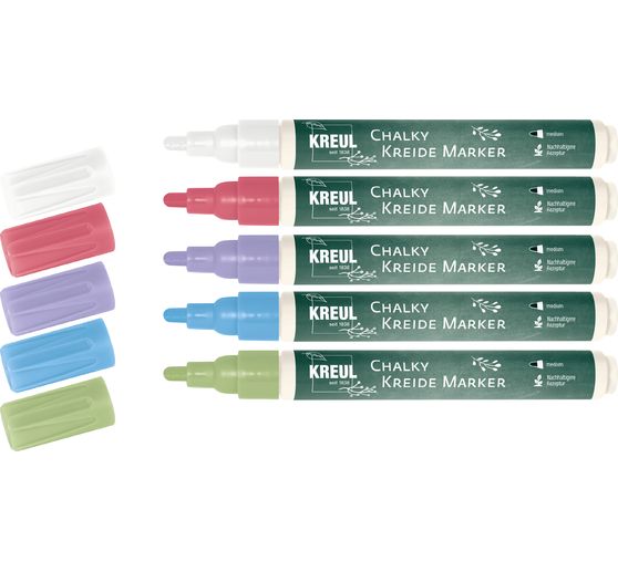 Kreul Chalky Kreidemarker - Set, 5 Farben