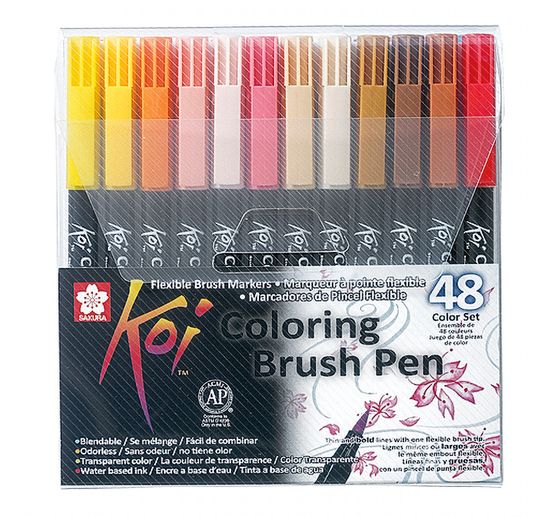 Pinselstift Koi Coloring Brush Set, 48 Farben