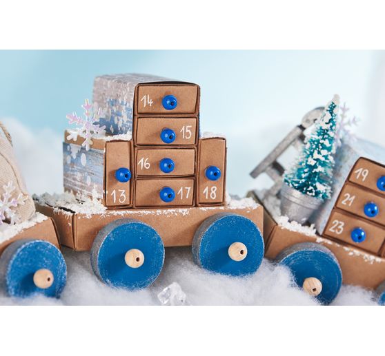 VBS Wooden discs/wheels, Ø 40 x 10 mm, 4 pieces