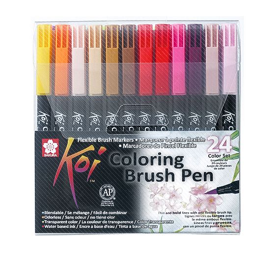 Pinselstift Koi Coloring Brush Set, 24 Farben