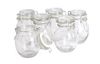 VBS Mini jar with clip closure, bulbous, 6 pieces