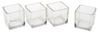 VBS Teelichtgläser "Cube", 4 Stück