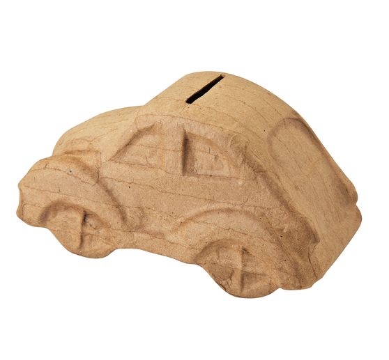 Spardose "Auto", Pappmaché