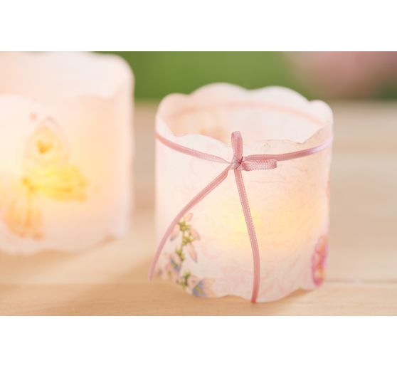 Serviette "Schöne Schmetterlinge", rose