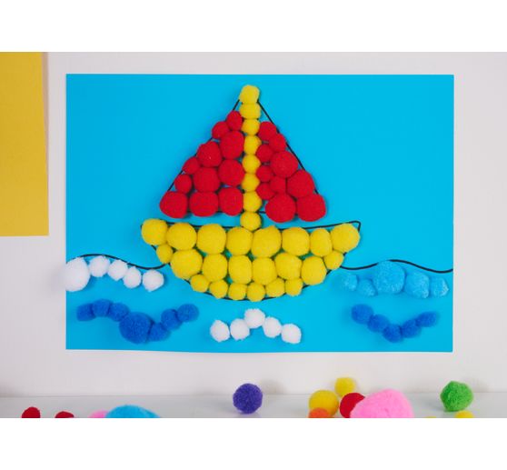 VBS Pompoms "Colors & sizes mix", 1.000 pieces