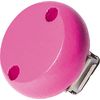 Schnullerketten Holzclip Pink