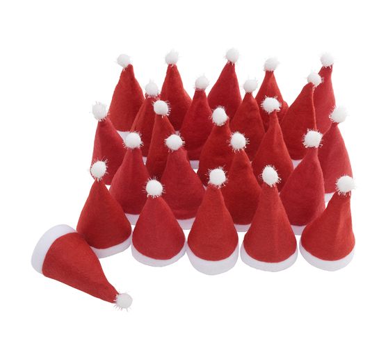 VBS Christmas caps for 5 cm head diameter, 24 pieces