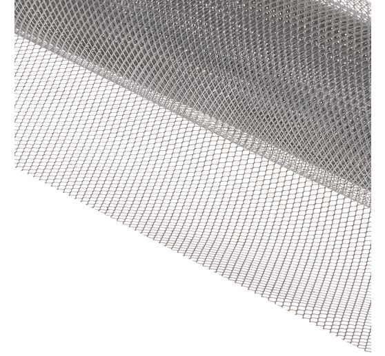 Ziehgitter, 2x4mm, 40x100cm, alufarben