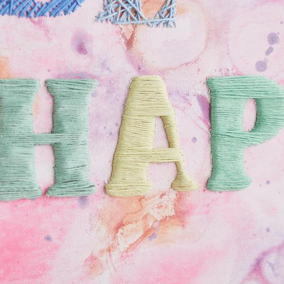 bestickter Keilrahmen