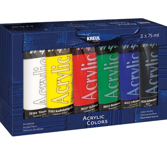 KREUL el Greco acrylic set, 6 x 75 ml tubes