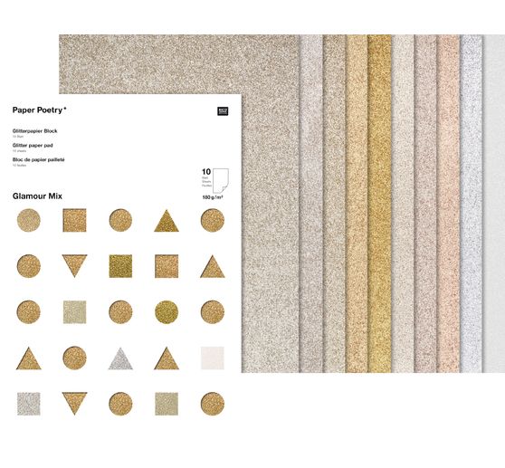 Glitterpapier "Glamour Mix"