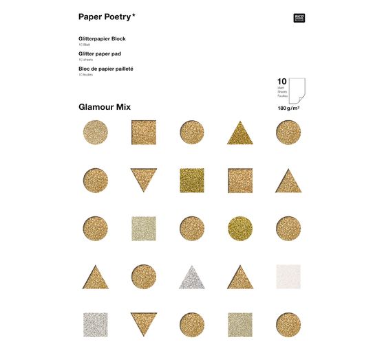 Glitterpapier "Glamour Mix"