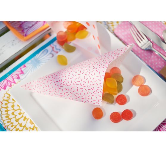 Spitztüten "Pastell Hot Foil", 15er-Set