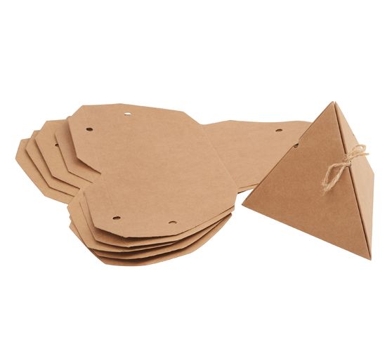 VBS Kraft cardboard gift box "Pyramid"