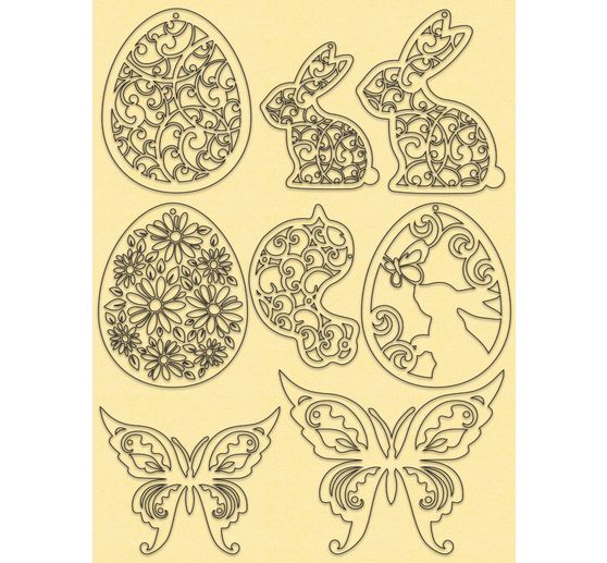 Deko-Set "Ostern", pastell