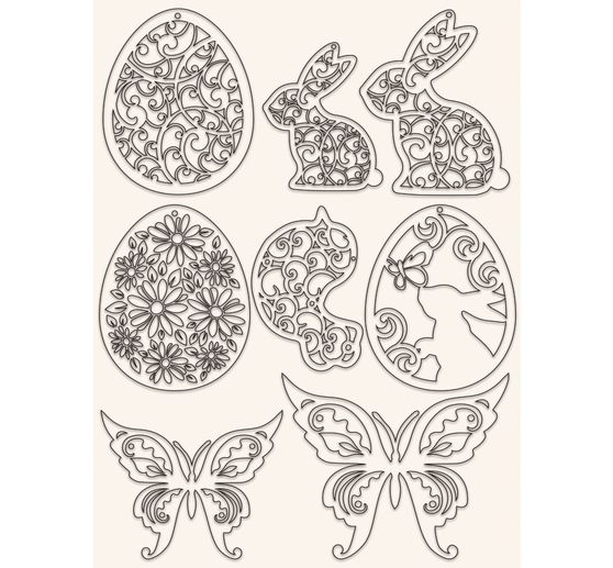 Decoration set "Easter", shabby