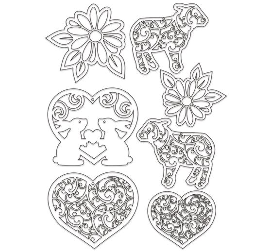Decoration set "Easter", shabby