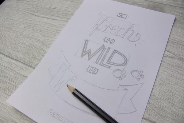 Hand lettering Tutorial2 - Skizze2
