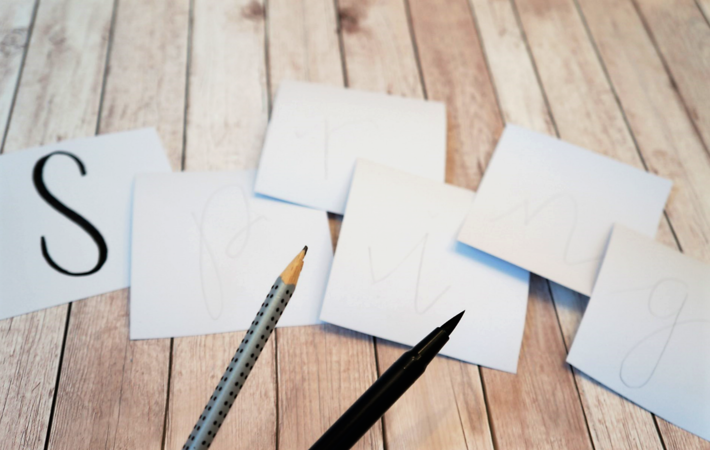 Bastelanleitung Handlettering Le Sac