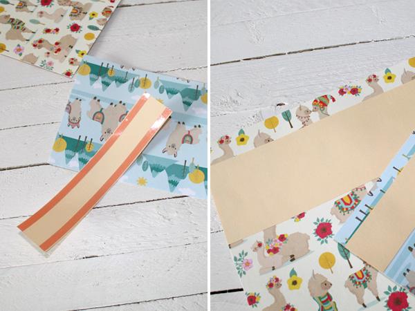 Basteln zur Einschulung: Bleistift Schultüte aus Lamapapier