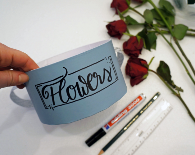 Flowerbox mit individuellen Schriftzug